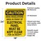 Signmission OSHA Regulations Area In Front Electrical Panel Must Be Kept Clear For 36 Inches, 18 in W x OS-2PACK-CS-D-1824-L-19216 - alternate 3